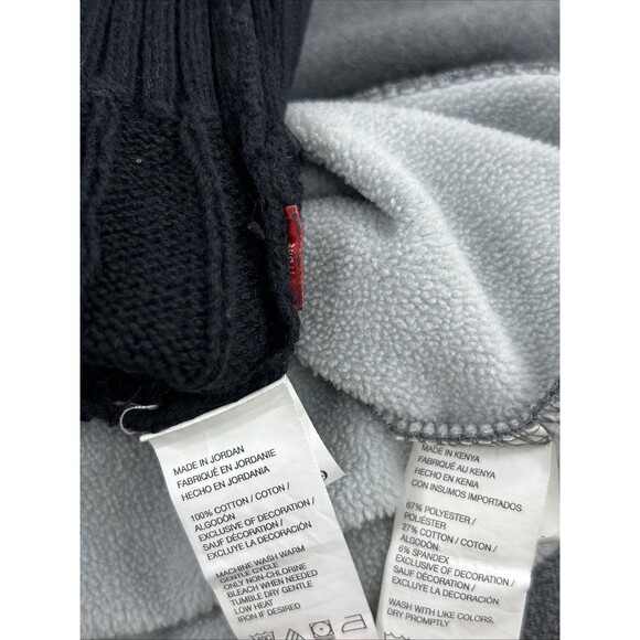 Izod Men’s Sweater Lot 3XLT Gray Black Pullover Knit Stretch 1/4 Zip Big & Tall - Picture 4 of 10